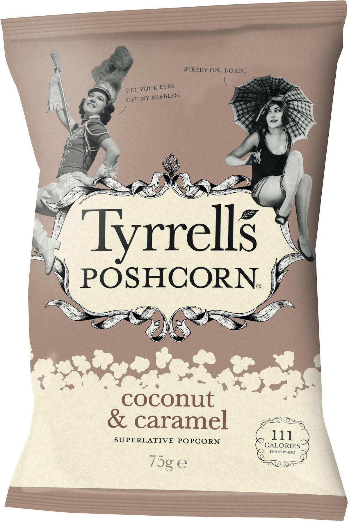 TYRRELLS Poshcorn Coconut and Caramel 75g